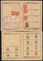 1942-1953 Turul-Magyar Országos Biztosító Intézet R.T. díjbefizetési könyvecske, 2 db, mindkettő bél...