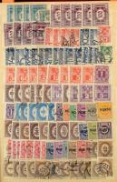 Ausztria Portó és Forgalmi bélyegek + Olaszország régi összeállítás 10 lapos közepes berakóban, benne sok száz db bélyeg