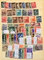 Ausztria Portó és Forgalmi bélyegek + Olaszország régi összeállítás 10 lapos közepes berakóban, benn...