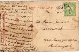 1909 Nagykálló, Református templom. Sarkady József kiadása. W.L. 2209. (EM)