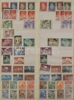 Jugoszlávia gyűjtemény kb 1944-től az 1960-as évekig 10 lapos A4-es berakóban, postatiszta és pecsét...