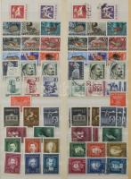 Jugoszlávia gyűjtemény kb 1944-től az 1960-as évekig 10 lapos A4-es berakóban, postatiszta és pecsét...