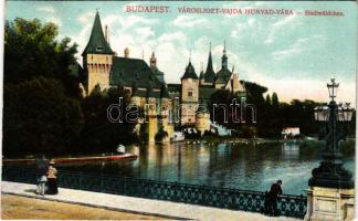 1910 Budapest XIV. Városliget, Vajdahunyad vára (EK)