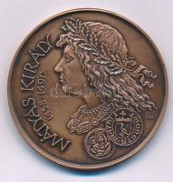 Fritz Mihály (1947-) 1990. "Mátyás Király 1458-1490 / Mátyás halotti pajzsa - 1990. MÉE Alba Regia" kétoldalas bronz emlékérem (42,5mm) T:AU Adamo SF13