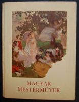 1936 Petrovics Elek: Magyar mesterművek képes festményalbuma a Pesti Napló jóvoltából, kisebb borítósérüléssel de jó állapotban