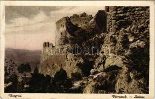 1925 Visegrád, várromok (EB)