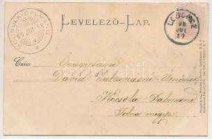 1899 Cigányok (Csigány) folklór, dombornyomott lap. Stengel &amp; Co. Ser. III. 6025. / Zigeuner...