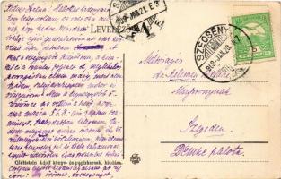 1909 Szécsény, Járásbírósági hivatal két oldalról. Glattstein Adolf kiadása (felületi sérülés / surf...