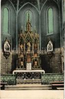 Budapest XI. Pauli Szent Vincéről nevezett missziós papok (Lazaristák) rendháza temploma, belső, főoltár. Ménesi út 18.