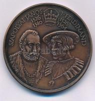 Fritz Mihály (1947-) / Szabó Géza (1939-2018) 1990. "Szapolyai János 1526-1540 - I. Ferdinánd 1526-1564 / MÉE Székesfehérvár" kétoldalas bronz emlékérem (42,5mm) T:UNC Adamo SF14