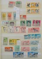 NDK tétel, több helyen postatiszta és pecsételt párhuzamos anyag 24 lapos A4 berakóban, kb az 1950-e...