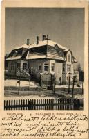 Budapest II. Rózsadomb, Baráth villa télen. Bolyai utca 3. Gergely műterméből (EM)