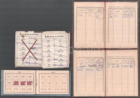 cca 1950-1970 Vegyes okmány tétel: MDP Falujáró igazolvány, Felszabadulási Jubileumi Emlékérem kitün...