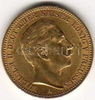D. Reich/Poroszország 1893 20M 7,965g  arany II. Wilhelm T:3+ aranyáron !