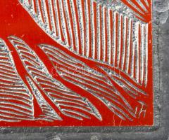 Tavaszy Noémi (1927-2018): 9 db fém nyomódúc-klisé, szlovákiai-felvidéki témában (Lőcse, Szepesvár, ...