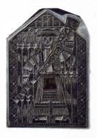 Tavaszy Noémi (1927-2018): 9 db fém nyomódúc-klisé, szlovákiai-felvidéki témában (Lőcse, Szepesvár, ...