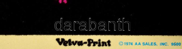 1974 Butterflies are free, velva print, plüsshatású poszter. Jelzett a plakáton. Kissé sérült. Felte...