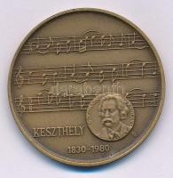 Képíró Zoltán (1944-1981) 1980. "Keszthely - Goldmark Károly 1830-1980 / MÉE X. Vándorgyűlése" kétoldalas bronz emlékérem T:AU Adamo KE19