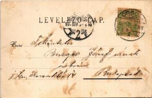 1904 Ada Kaleh, Török sziget Orsova alatt. G. Hutterer kiadása / Turkish island (fl)