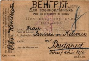 1916 Frohe Weihnachten! Sibirien 1916 / Pour les prisonniers de guerre / Első világháborús orosz had...