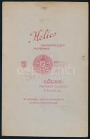 cca 1910 Szakállas úr portréja, kabinetfotó a lőcsei (Levoča) Helios műteremből, 16,5x10,5 cm (Ritka...