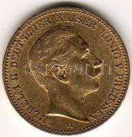 D. Reich/Poroszország 1894 20M 7,965g  arany II. Wilhelm T:3+ aranyáron !