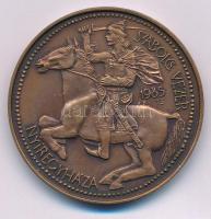 Tóth Sándor (1933-2019) 1985. "Szabolcs vezér - Nyíregyháza" kétoldalas bronz emlékérem (42,5mm) T:AU Adamo NH1
