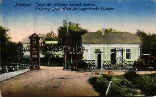 1923 Budakeszi, József főherceg tüdőbeteg katonák otthona, útépítési gépek. K. J. Bp. 1918/22. (EK)