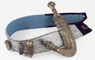 Dzsambia / Handzsár. Jemen, 20. sz., második fele, h: 34 cm