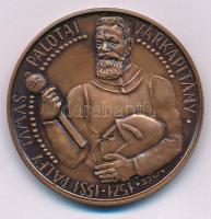 Buda István (1952-) 1987. MÉE "Pálfy Tamás Palotai Várkapitány 1571-1581 / A törökök kiűzésének 300. évfordulója emlékére 1687-1987 - Palota" kétoldalas bronz emlékérem (42,5mm) T:AU