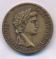 Kiss Sándor (1925-1999) 1988. "DIVI PATER PATRIAE CAESAR AUGUSTUS / PANNONIA KAPTA IX SAVARIA MCMLXXXVIII" kétoldalas bronz MÉE emlékérem (29mm) T:AU Adamo SH8