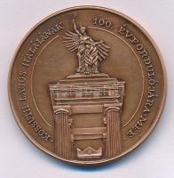 Lebó Ferenc (1960-) 1994. "Kossuth Lajos halálának 100. évfordulójára / MÉE XXIV. Vándorgyűlése Budapest" kétoldalas bronz emlékérem sérült kapszulában (42,5mm) T:UNC, pici patina Adamo BP41