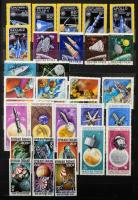 Vegyes motívum összeállítások 8 lapos A4 Philux berakóban, benne sport, állat, művészet, űrutazás, v...