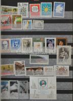 Vegyes külföldi, főleg európai bélyegek, blokkok 6 lapos A4 berakóban