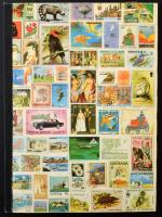 Vegyes külföldi, főleg európai bélyegek, blokkok 6 lapos A4 berakóban