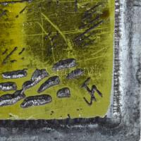 Tavaszy Noémi (1927-2018): Vár. Fém nyomódúc-klisé. Jelzett a dúcon. 12,5x10 cm