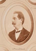 1899 A Budapesti Kir. Magyar Tudományegyetem Történelmi Seminariuma 1898-1899 tablófotója, rajta ism...