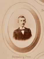 1899 A Budapesti Kir. Magyar Tudományegyetem Történelmi Seminariuma 1898-1899 tablófotója, rajta ism...