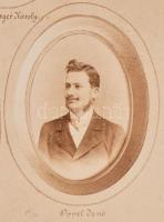 1899 A Budapesti Kir. Magyar Tudományegyetem Történelmi Seminariuma 1898-1899 tablófotója, rajta ism...