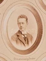 1899 A Budapesti Kir. Magyar Tudományegyetem Történelmi Seminariuma 1898-1899 tablófotója, rajta ism...