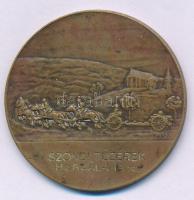 1941. "Szondi tüzérek" egyoldalas bronz emlékérem. Szign.: Berán Lajos (1882-1943) (45mm) T:XF,VF patina HPII 246.