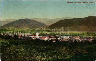 1914 Naszód, Nasaud; Vedere totala / látkép. Kiadja M. Onisor / general view (EB)