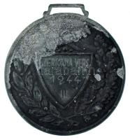 1944. "Magyar Királyi Gábor Áron Honvéd Tüzérségi Hadapródiskola" kétoldalas Zn díjérem gr...