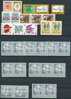 1989-1993 MINTA bélyegek összeállítása, kb. 78 db bélyeg A/4-es berakólap mindkét oldalán