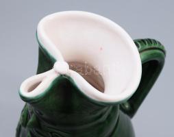 Alföldi miskakancsó 6 pohárral, kis mázkopással, m: 8-20 cm