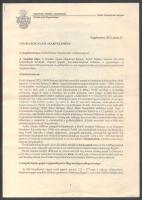 ca 1890 Petőfi Sándor: Nemzeti Dal. c verse kéziratának facsimile másolata, hozzá papírszakértői sza...