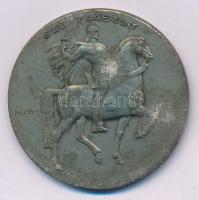 1944. Musti Viktor (1917-1943) 1942-es "Szent László Hét Nagyváradon - 1942 május 3-10." emlékérme alapján készült Zn sportérem, hátoldalán "NÉMET-MAGYAR 1944" gravírozással (40mm) T:VF