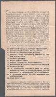 ca 1890 1848-as 12 pont Pest városa közgyülési kivonatán, facsimile másolat vízjeles papíron