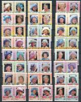 Híres emberek motívum tétel, benne kb. 135 db bélyeg + 26 db blokk és kisív, 3 db berakólap minden oldalán