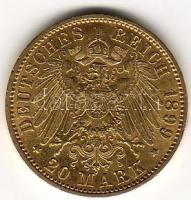 D. Reich/Poroszország 1899 20M 7,965g  arany II. Wilhelm T:3+ aranyáron !